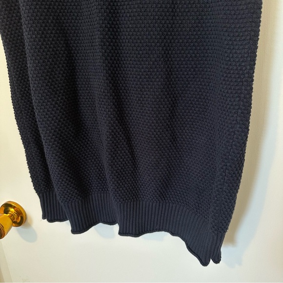 Free People Beach Hailee Waffle Knit Straight Skirt Womens Medium Navy - Picture 4 of 9